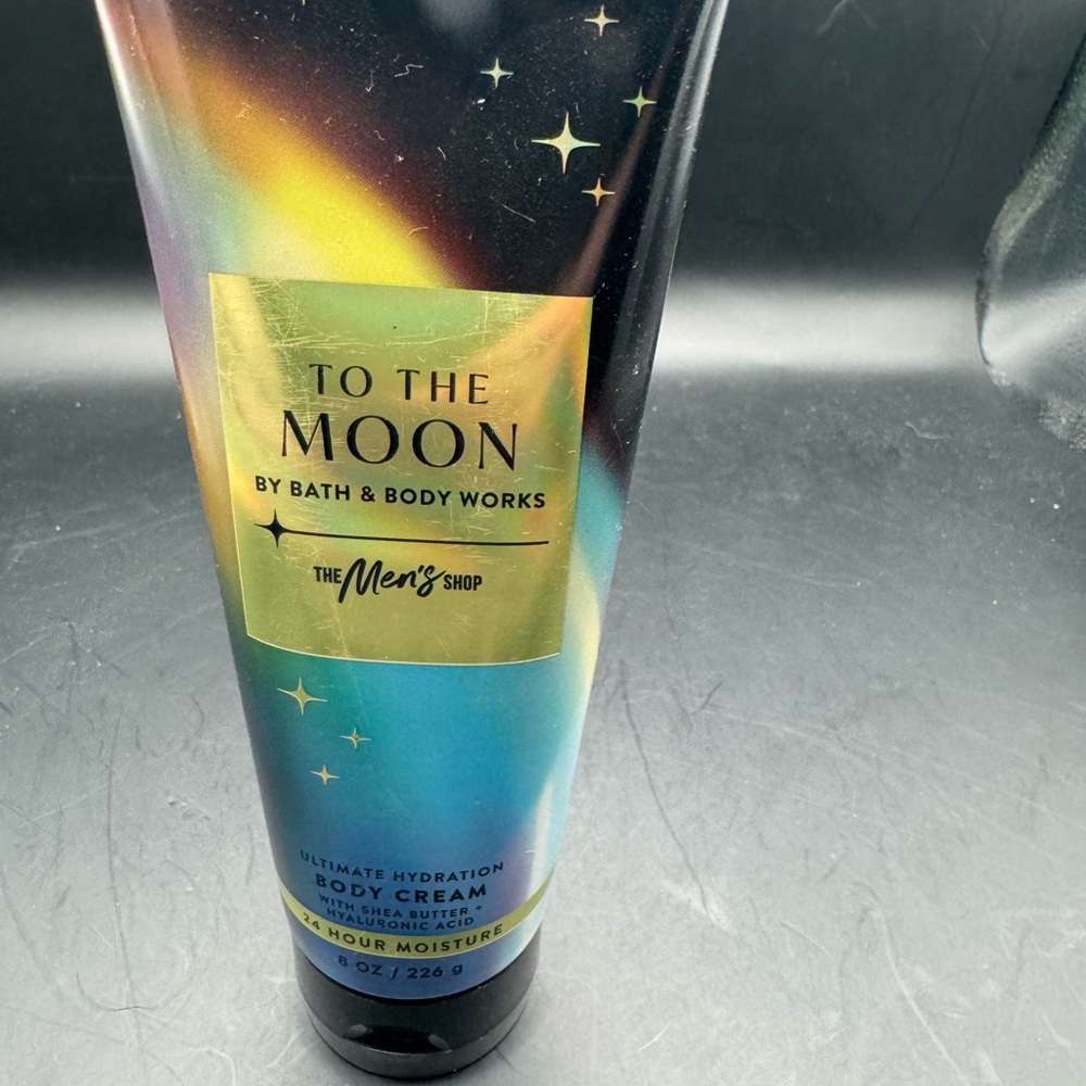 Bath & Body Works To The Moon Men's Body Cream - Black and Gold